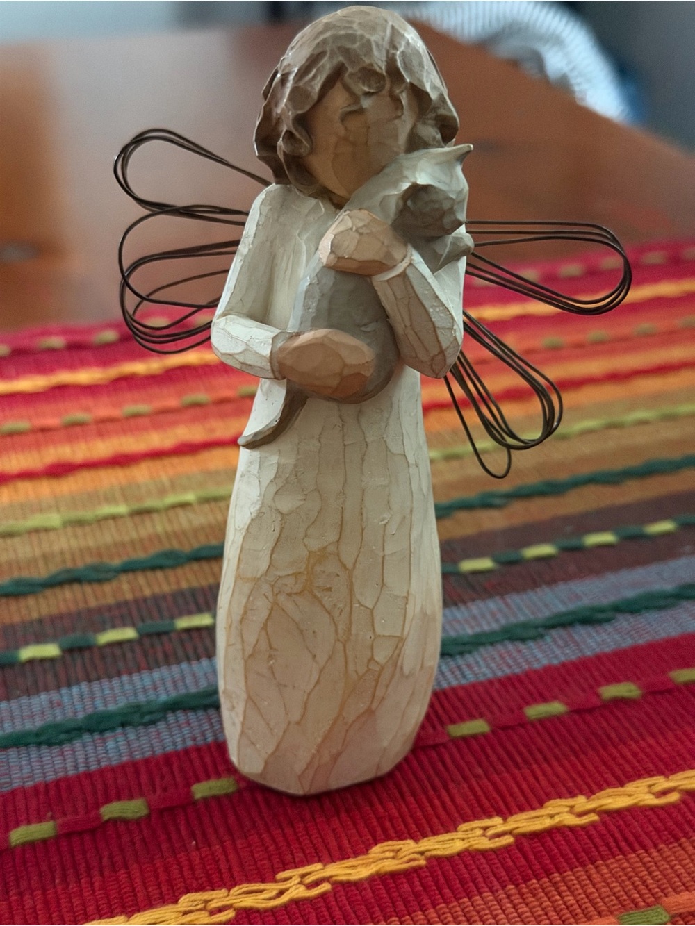 Willow Tree “with affection” Angel Figurine with Cat -
